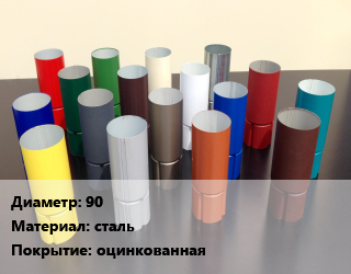 Труба соединительная 90 сталь оцинкованная, шт цена от 317.03 сом / шт, где купить, условия доставки в Оше и Ошской области